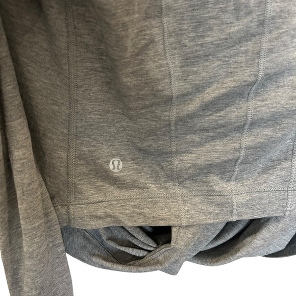 Lululemon Women’s Iconic Wrap Sweater in Grey Heather Size 4 - Picture 7 of 9